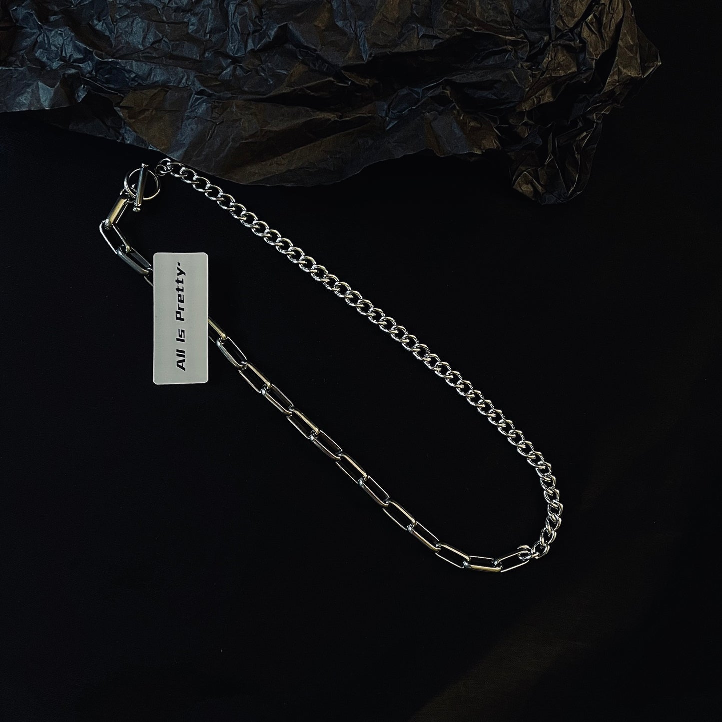 Chunky curb-link chain necklace