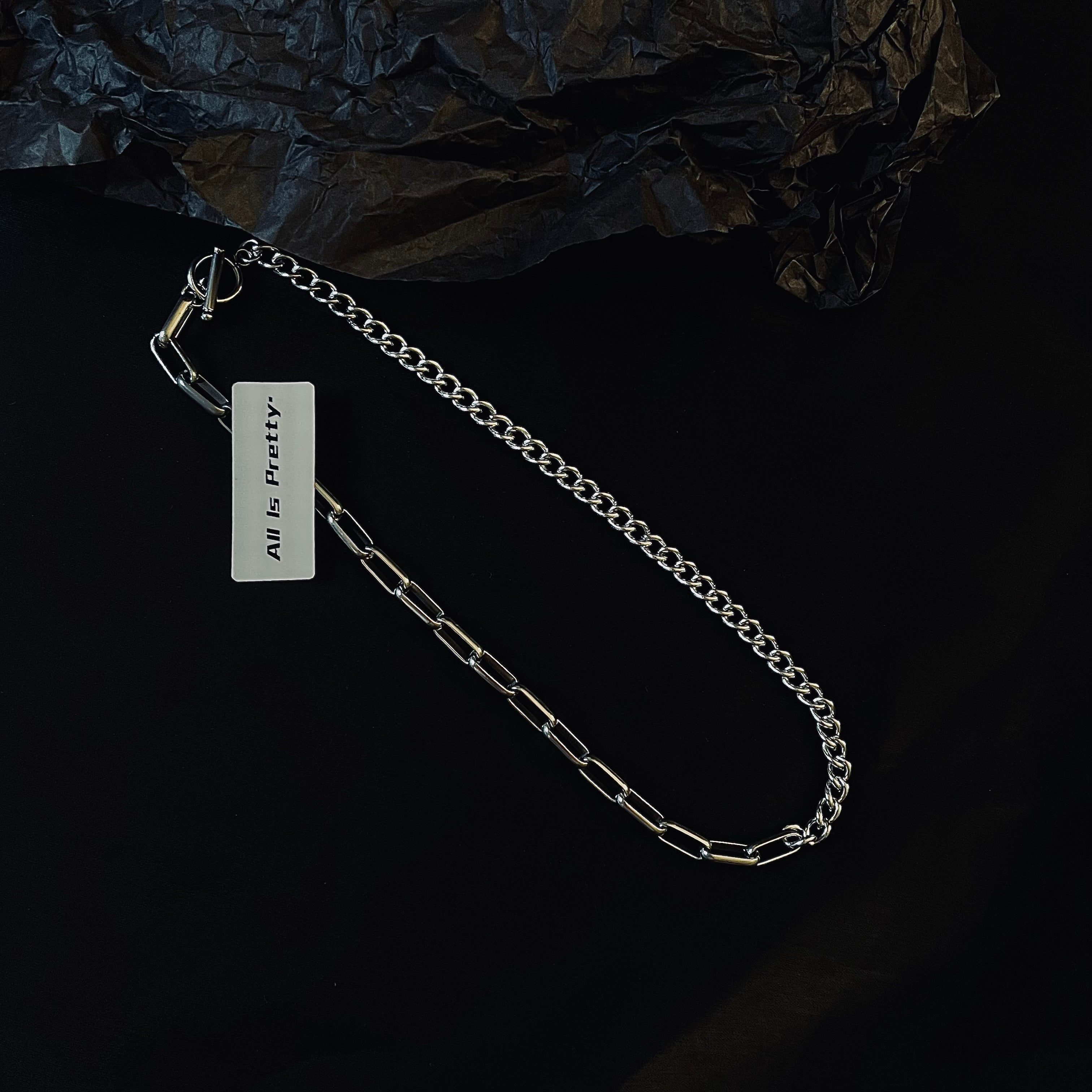 Chunky curb-link chain necklace