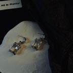 Vintage baroque style ice earrings