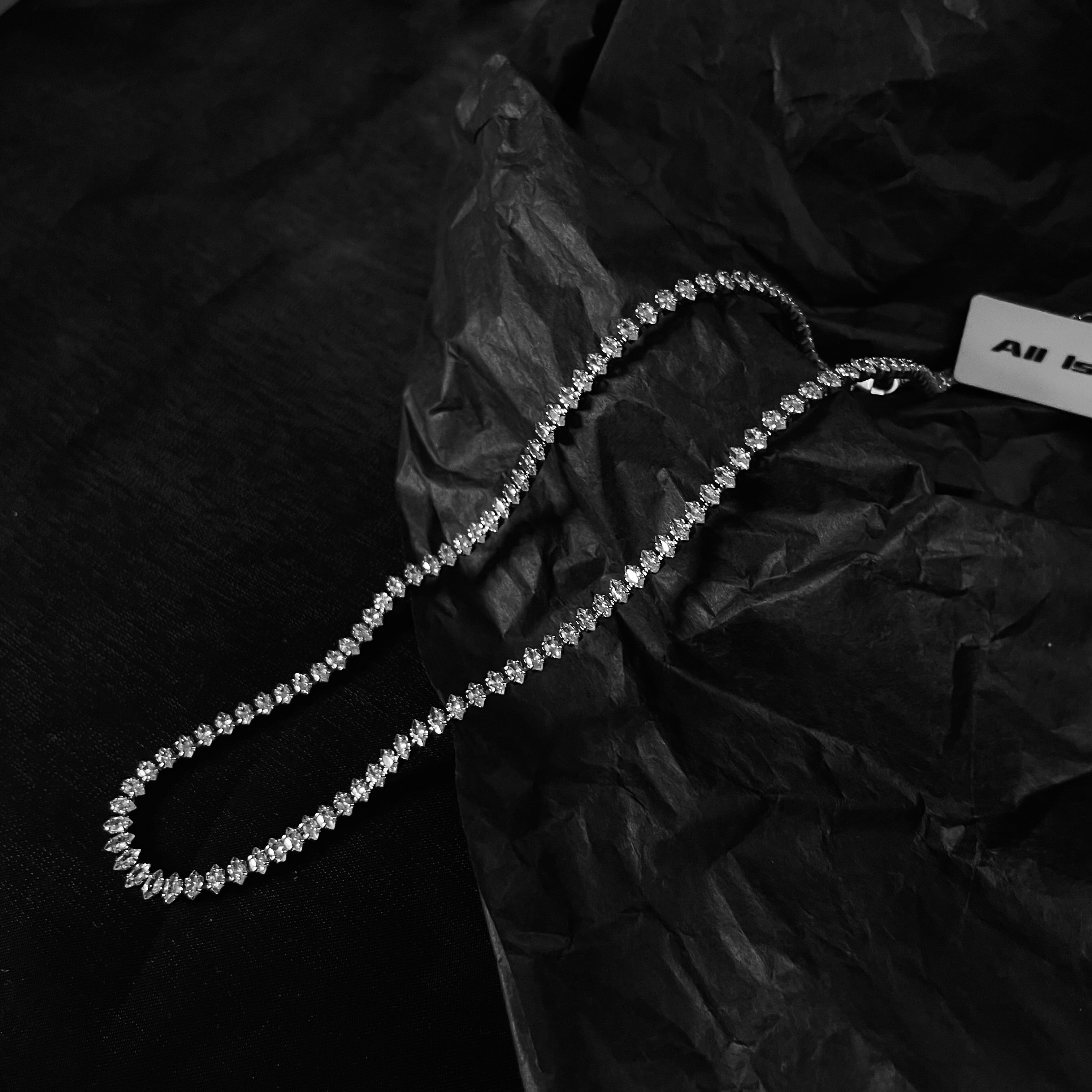 Crystal choker necklace