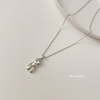 Sculptural Human Figure Pendant Necklace