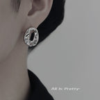 Textured studded earrings
