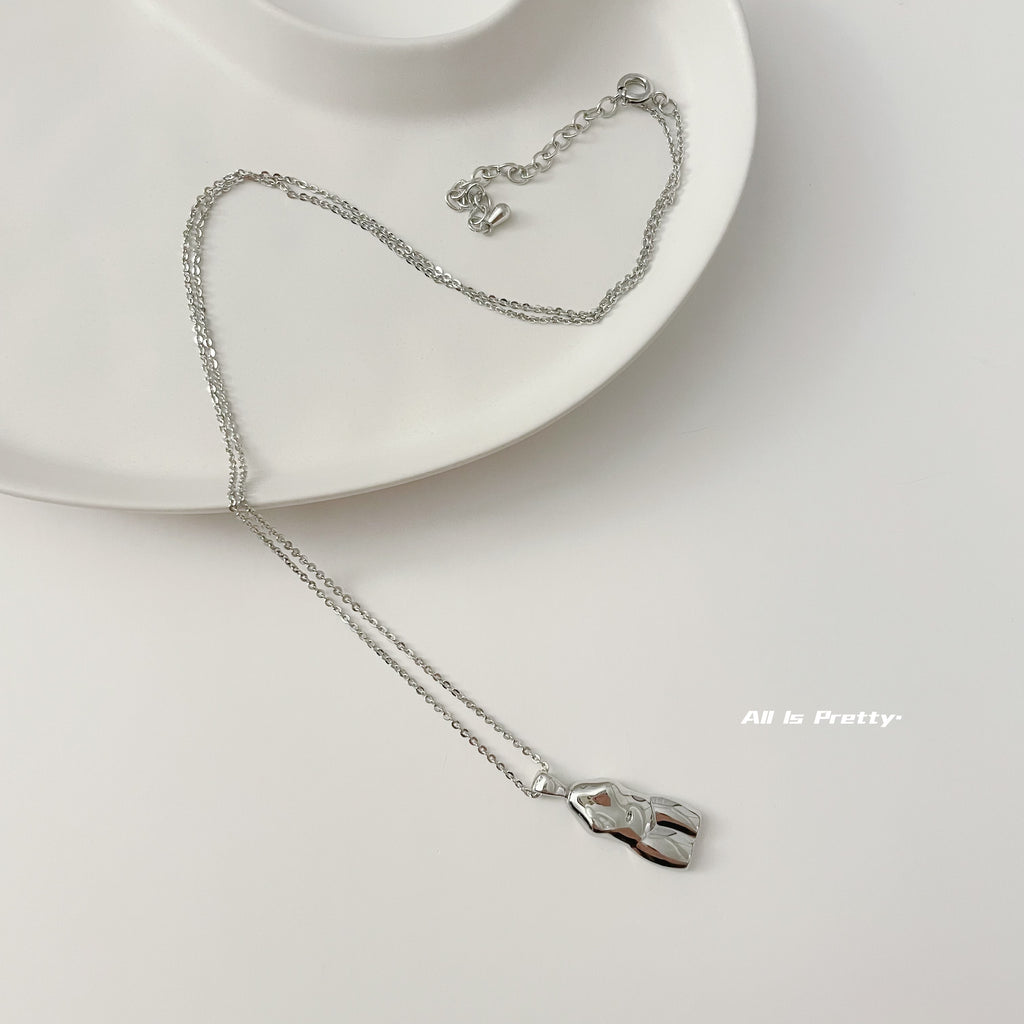 Sculptural Human Figure Pendant Necklace