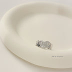 Textured open ring