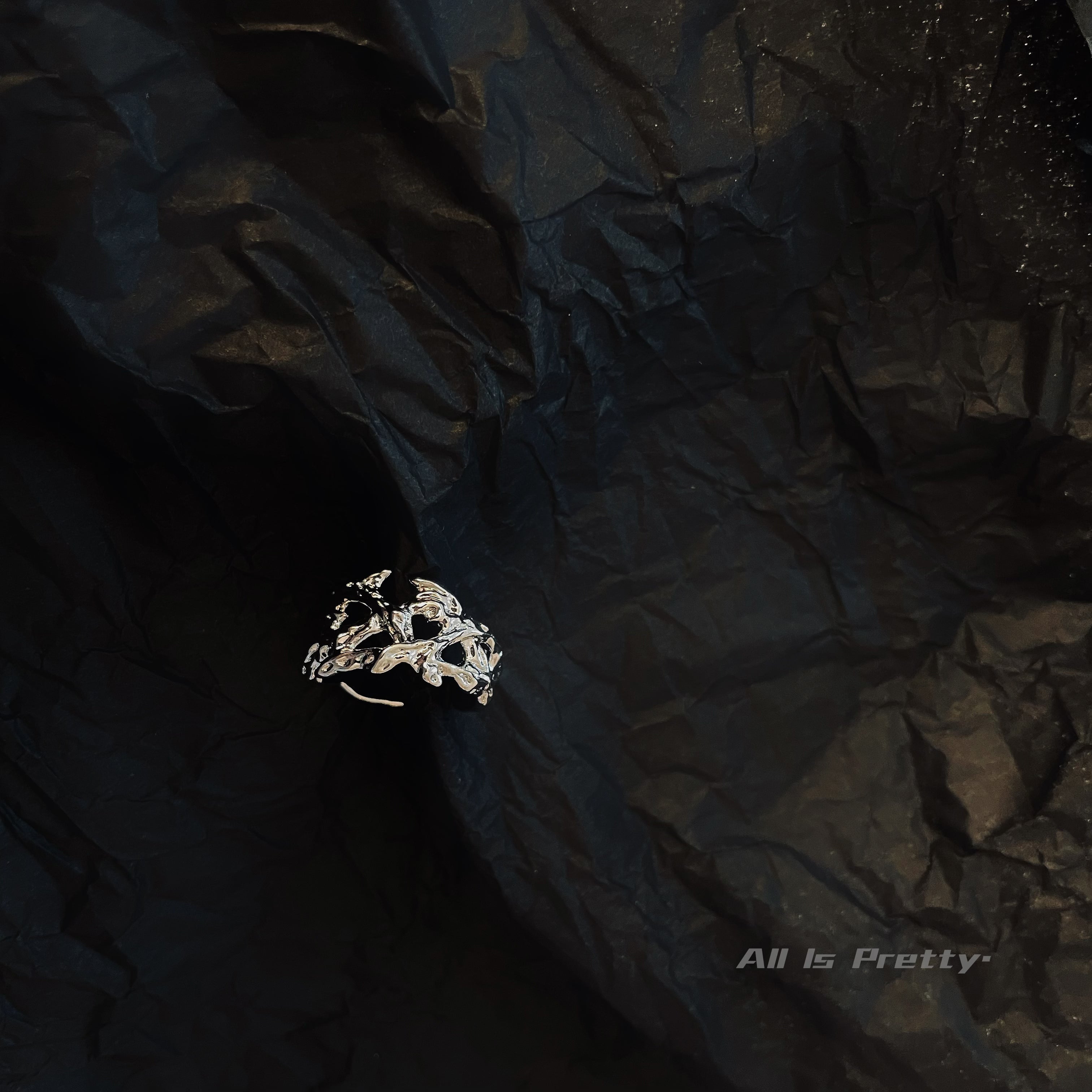 Handmade textured ring