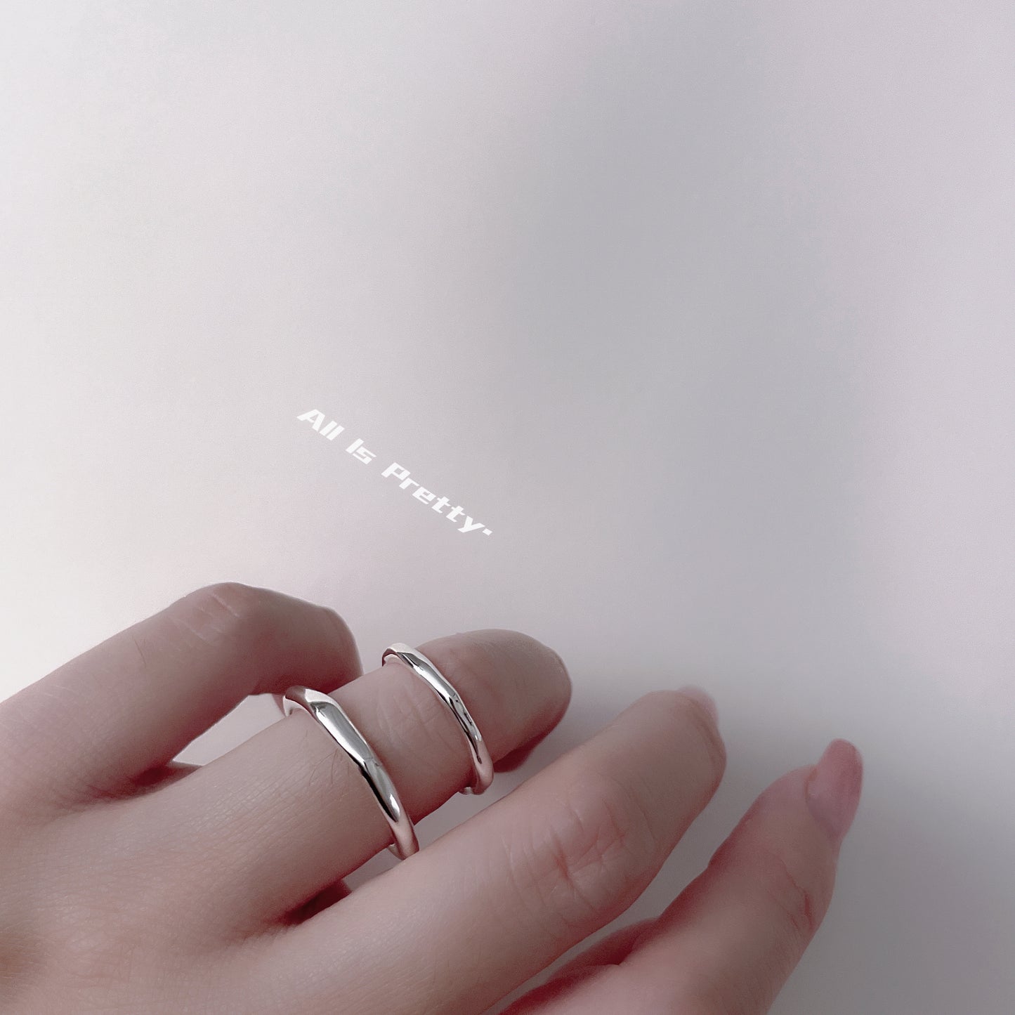 Handmade simple sterling silver ring