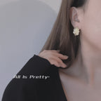 Gold plated chip earrings