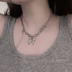 Butterfly Chunky Chain Necklace