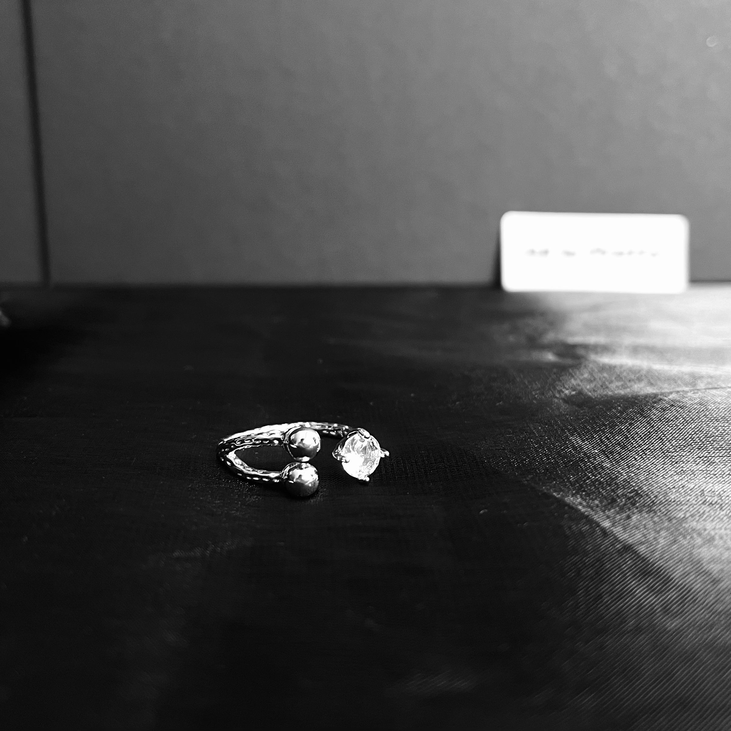 Crystal open ring