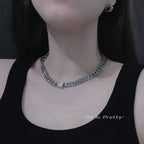 Designer Yellow Diamond Curb Chain Necklace
