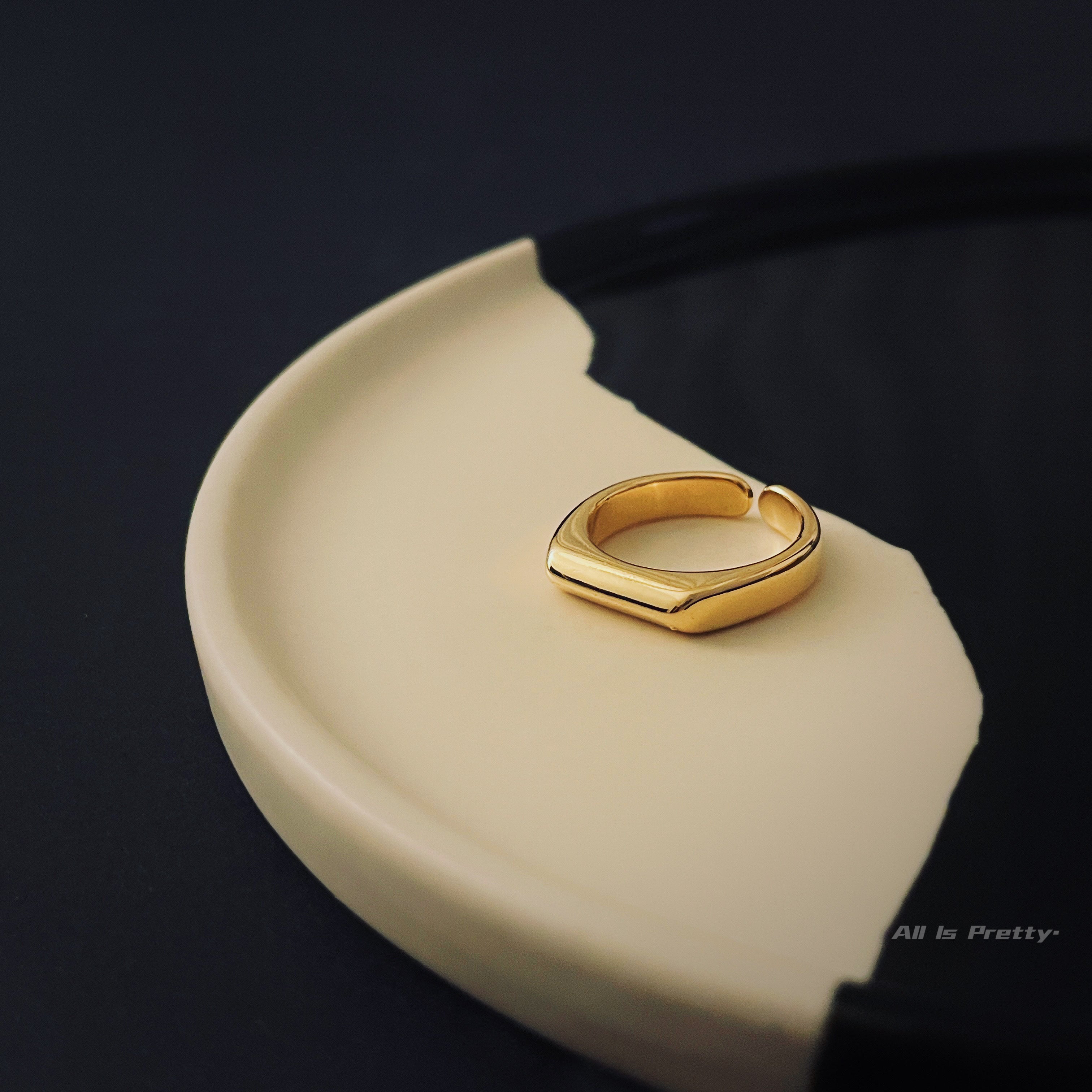 18k gold plated ring