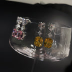 Crystal dropped earrings