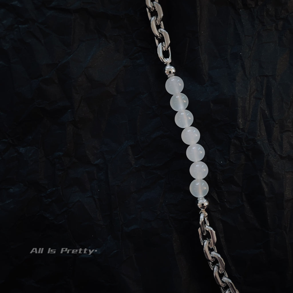 Crystal Pendant Chain Necklace