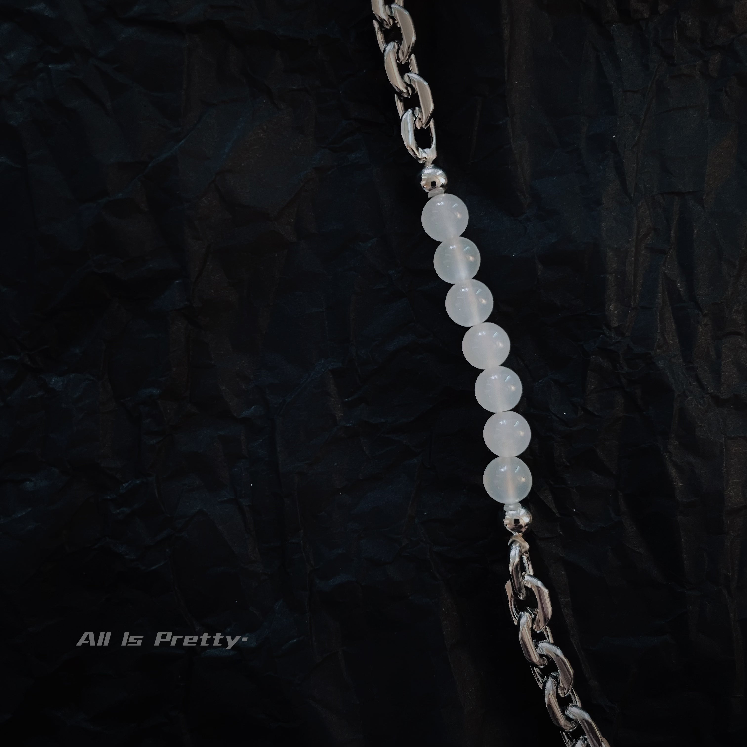 Crystal Pendant Chain Necklace
