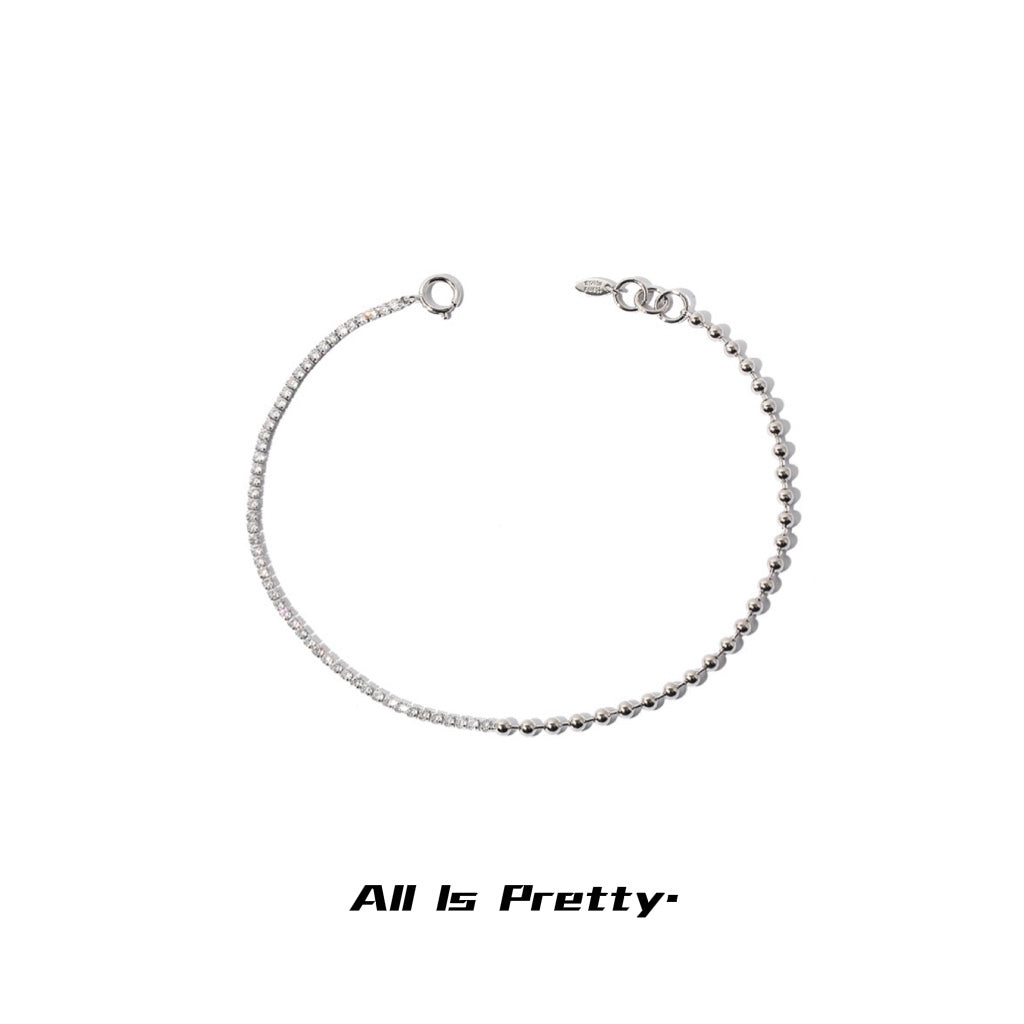 Unisex crystal chain necklace