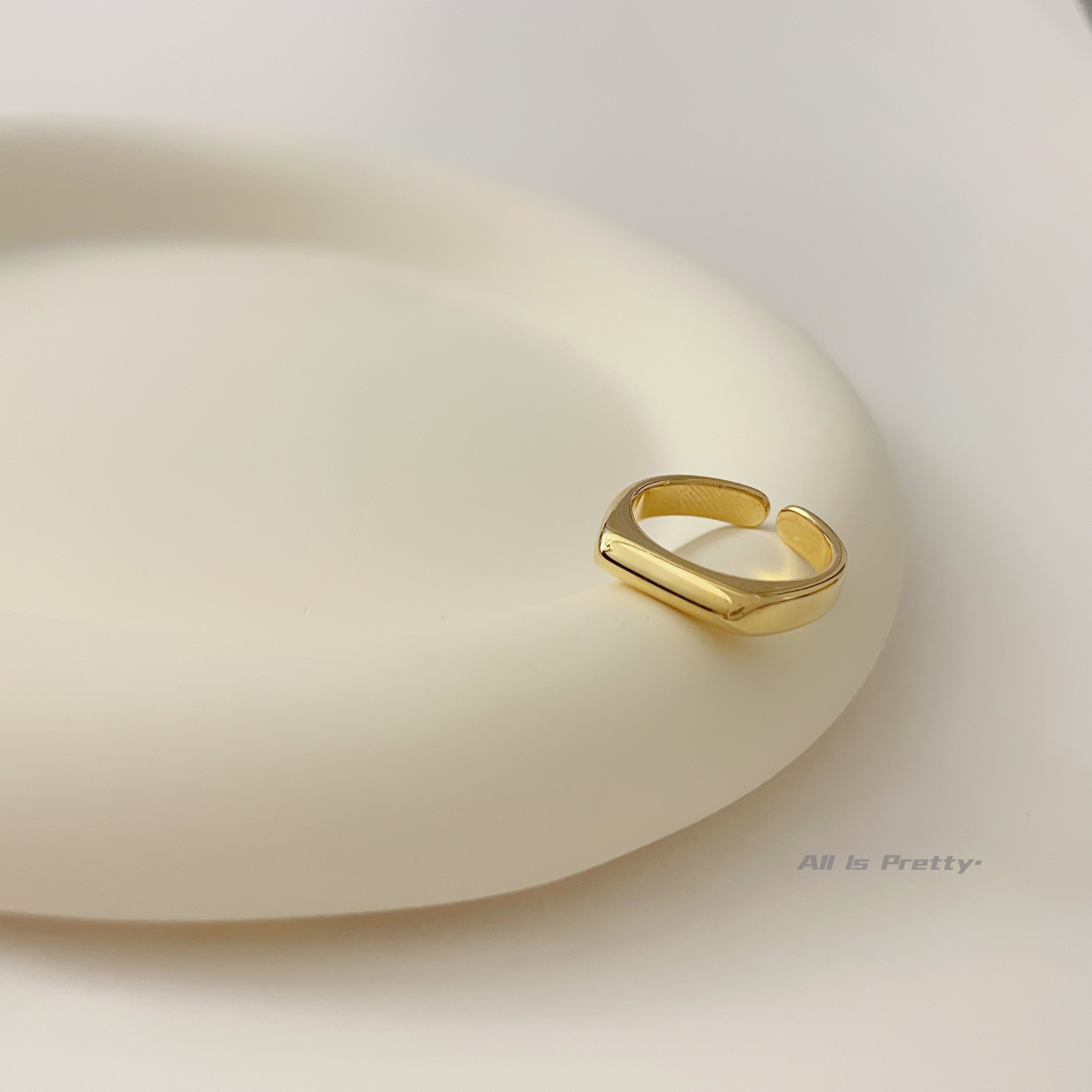 18k gold plated ring