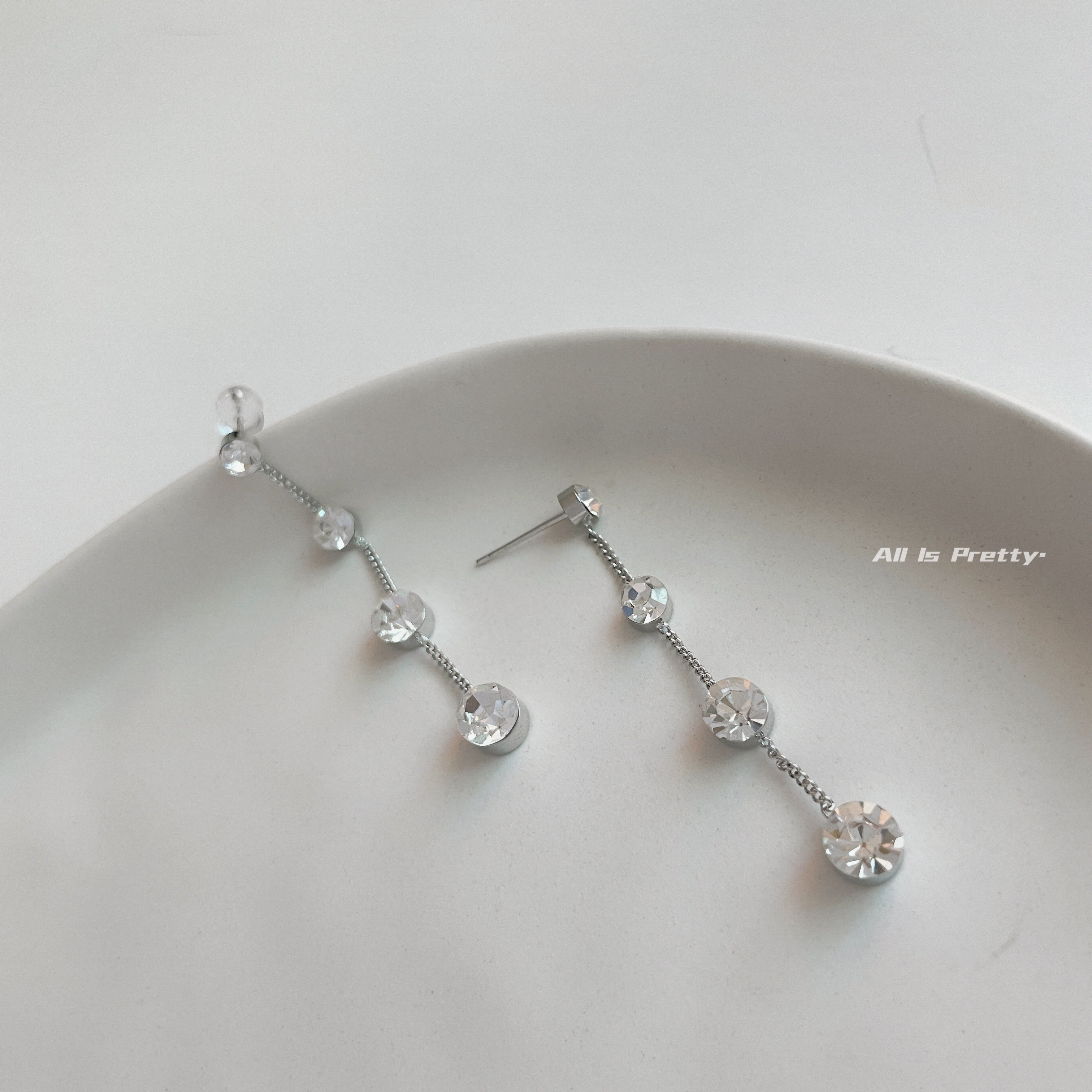 Teardrops crystal earrings