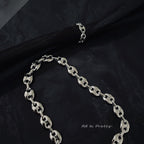 18k gold plated linked chain necklace