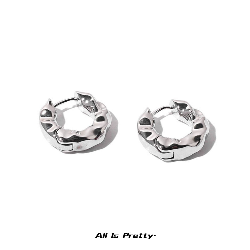 Gold plated hoop earrings
