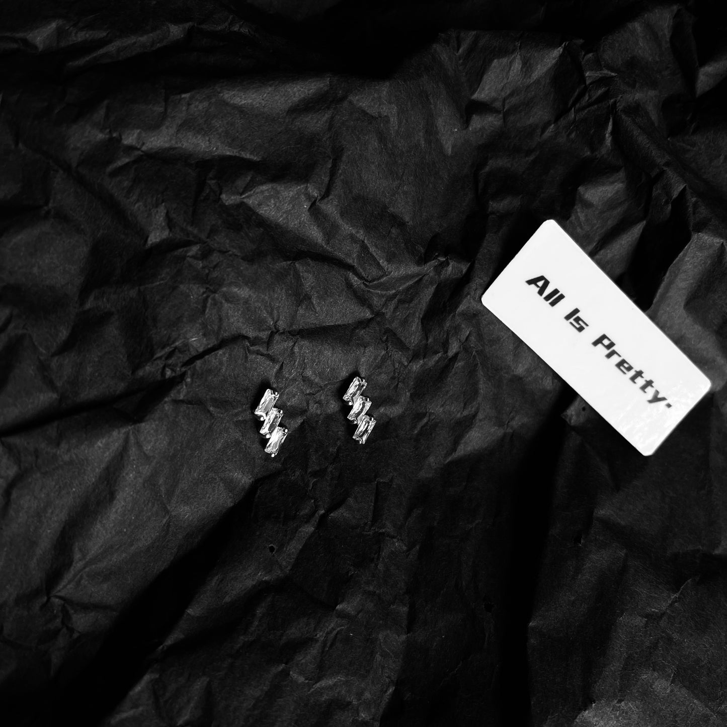 Crystal studded earrings