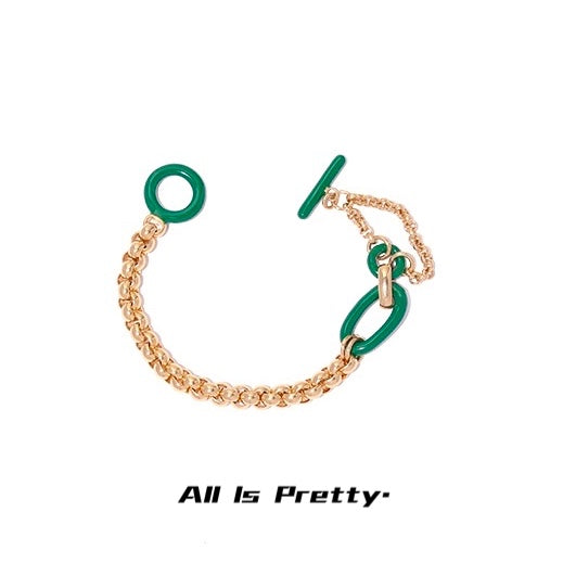 18k yellow gold plated bracelet