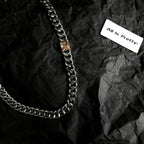 Designer Yellow Diamond Curb Chain Necklace
