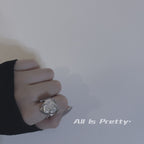 Unique pearl ring (WHITE)