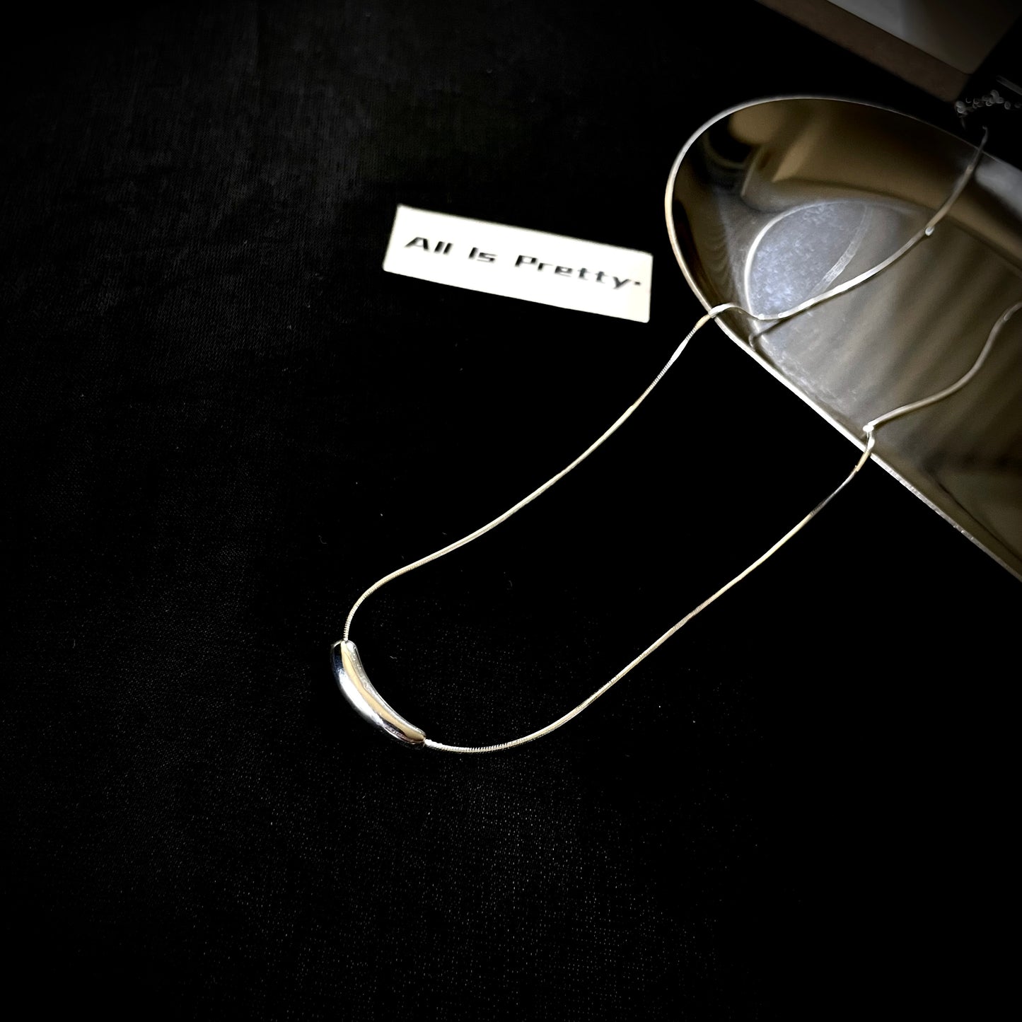 Minimalist sterling silver necklace