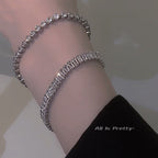 Crystal tennis bracelet