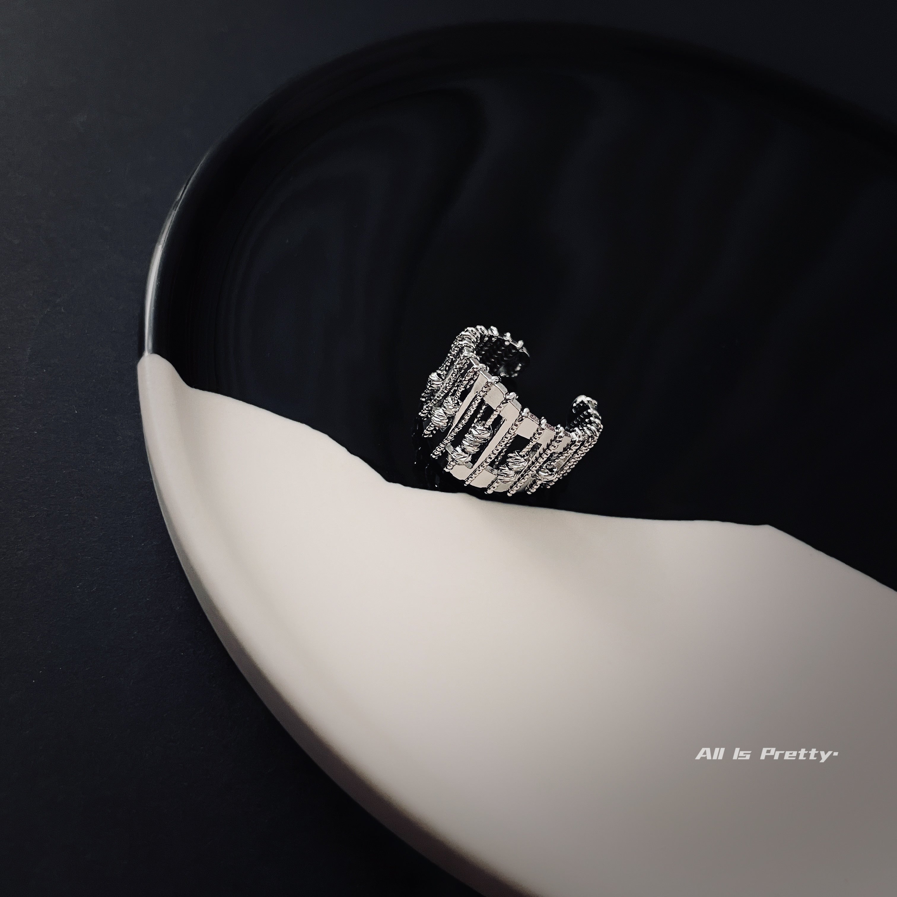 Skeleton Harp Ring