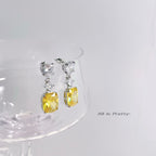 Crystal dropped earrings